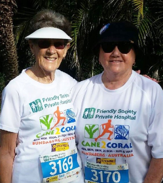 Mary and Judy tackle the Cane2Coral Fun Run