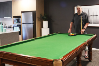 Less chores, more living: Ray enjoys the ‘easy’ life at The Haven.